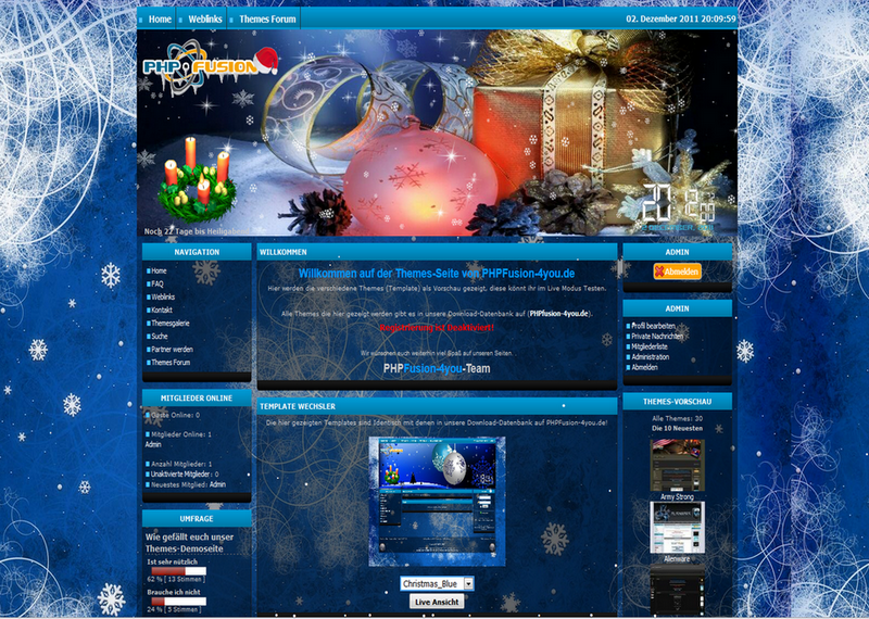 Screenshot Christmas Blue
